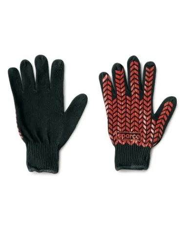 GUANTES SPARCO PRENSILI COTONE NEGRO