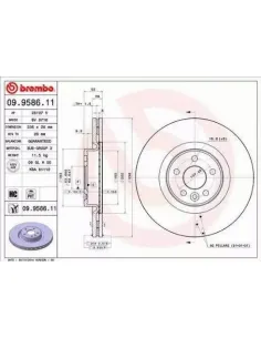09.9586.11 Disco de freno Brembo
