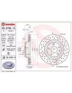 0997681X Disco de freno Brembo