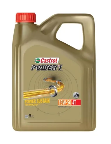 Aceite de Moto Castrol 15W-50 POWER1 4T  4L