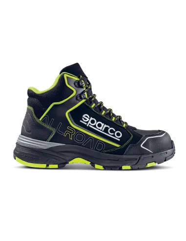 ZAPATO SEGURIDAD SPARCO ALLROAD-H MOTEGI NEGRA/AMARILLA S3 TALLA 42