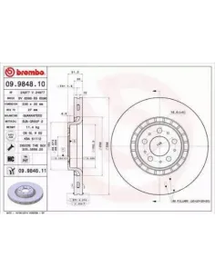 09.9848.10 Disco de freno Brembo
