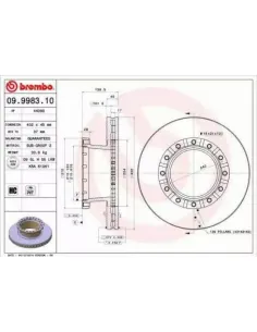09.9983.10 Disco de freno Brembo