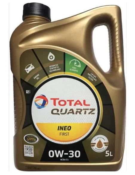 Aceite de motor TotalEnergies 217352 Quartz Ineo First SAE 0W-30 5 Litros