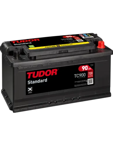 TUDOR - TC900 - Batería de arranque 90AH + DCH 720A 190X175X353