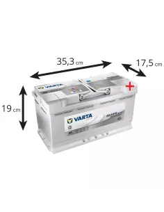 BATERIA AGM 12V 95AH 850A +D 353X175X19 (A5V) (G14V)