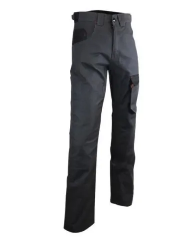 PANTALON TRABAJO"QUANT"300GMS/M GRIS-NEGRO T-42