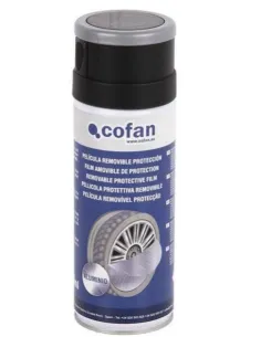 Pintura protectora vinílica para llantas COFAN 15000073 de 400 ml