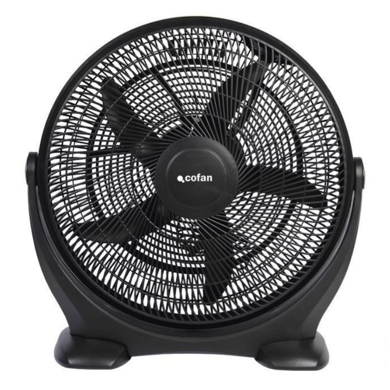 VENTILADOR DE SUELO 5 PALAS 3 VELOCIDADES 90W NEGRO