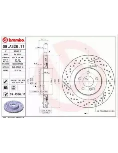 09.A326.11 Disco de freno Brembo