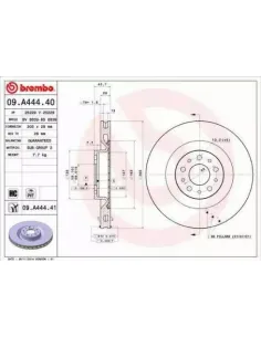 09.A444.40 Disco de freno Brembo