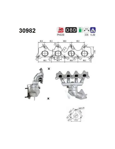 Termostato Refrigerante Ford Transi Metalcaucho 30982