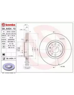 09.A454.11 Disco de freno Brembo
