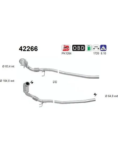 Kit Capuchon+Tope Amortiguadorct Metalcaucho 42266