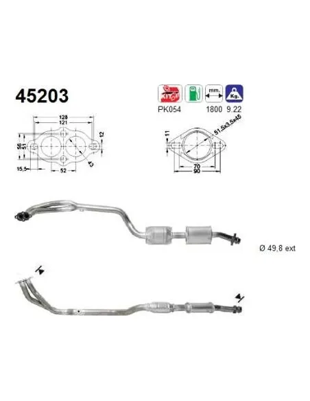 Módulo colector de admisión Audi / SEAT 45203