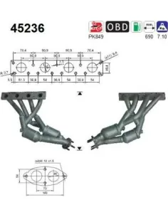 Módulo colector de admisión Ford 45236