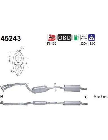 Colector De Admisión Audi A6 Metalcaucho 45243