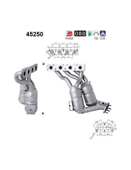 Colector De Admisión Jeep Compass Metalcaucho 45250