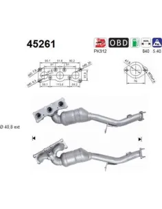 Módulo colector de admisión Audi / SEAT 45261
