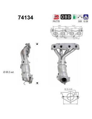 RODAMIENTO EJE DELANTERO SLK 55 AMG-200-250 CDI / D-250-280-300-350 | RECAMBIOS COLMENAR
