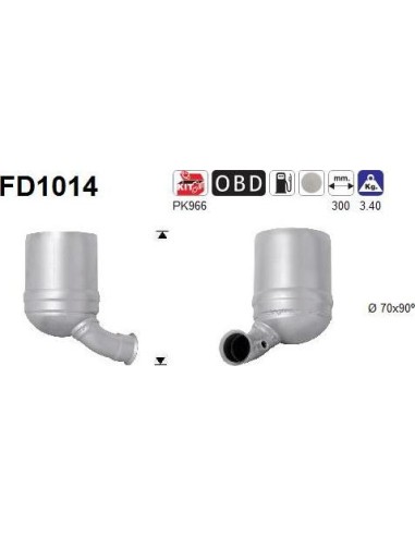 Filtro de partículas diésel AS FD1014 para BMW-MINI / CITROËN