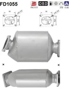 Filtro de partículas diésel AS FD1055 para BMW | Recambios Colmenar