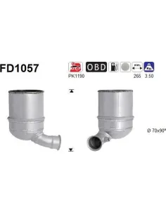 Filtro de partículas diésel AS FD1057 para CITROËN / DS / PEUGEOT