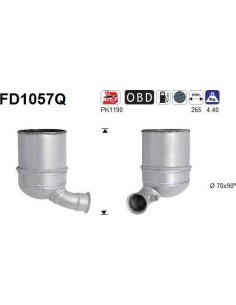 Filtro de partículas diésel AS FD1057Q para CITROËN / DS / PEUGEOT