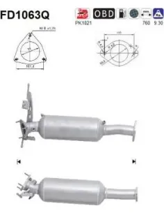 Filtro hollín partí­culas sistema escape