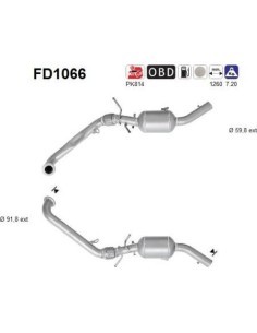 Filtro de partículas diésel AS FD1066 para MERCEDES