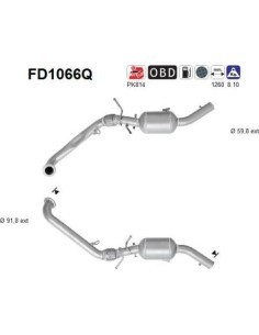 Filtro de partículas diésel AS FD1066Q para MERCEDES
