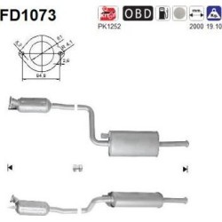 Filtro de partículas diésel AS FD1073 para RENAULT