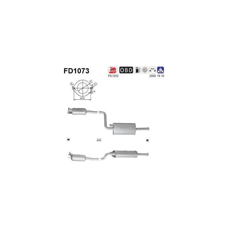 Filtro de partículas diésel AS FD1073 para RENAULT