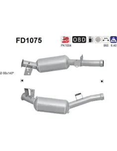 Filtro de partículas diésel AS FD1075 para MERCEDES