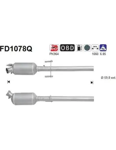 Filtro de partículas diésel AS FD1078Q para MERCEDES