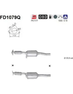 Filtro de partículas diésel AS FD1079Q para RENAULT