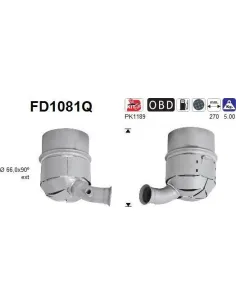 Filtro de partículas diésel AS FD1081Q para CITROËN / FIAT / PEUGEOT
