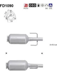 Filtro hollín partí­culas sistema escape
