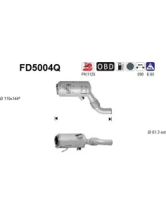 Filtro hollín partí­culas sistema escape