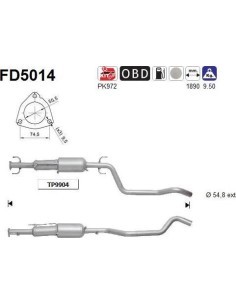 Filtro de partículas diésel AS FD5014 para OPEL | Recambios Colmenar