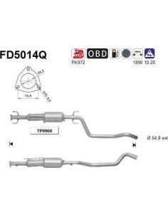 Filtro de partículas diésel AS FD5014Q para OPEL | Recambios Colmenar