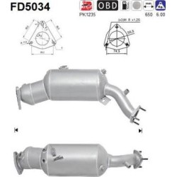 Filtro hollín partí­culas sistema escape