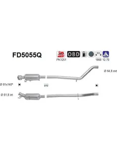 Filtro de partículas diésel AS FD5055Q para MERCEDES