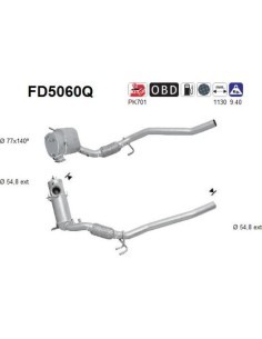 Filtro de partículas diésel AS FD5060Q para AUDI / SEAT / SKODA