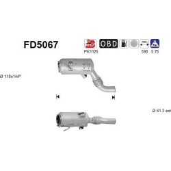 Filtro de partículas diésel AS FD5067 para BMW | Recambios Colmenar
