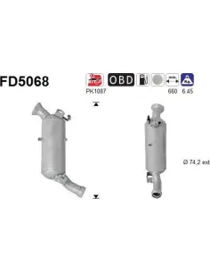 Filtro de partículas diésel AS FD5068 para MERCEDES