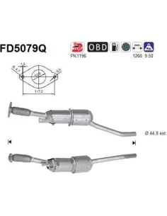 Filtro de partículas diésel AS FD5079Q para DACIA | Recambios Colmenar