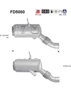 Filtro de partículas diésel AS FD5080 para BMW | Recambios Colmenar