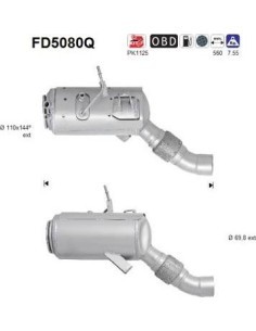 Filtro de partículas diésel AS FD5080Q para BMW | Recambios Colmenar