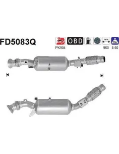 Filtro de partículas diésel AS FD5083Q para MERCEDES